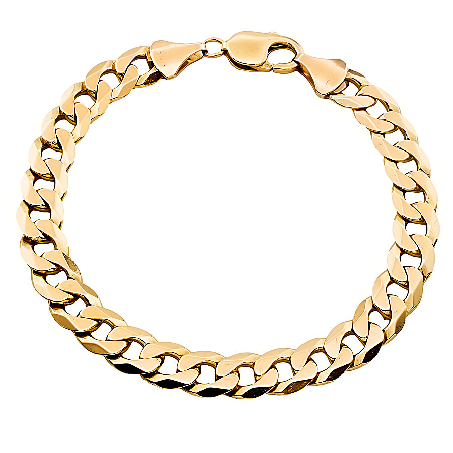 9ct gold 22.8g 8 inch curb Bracelet